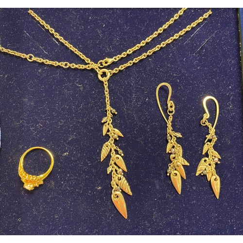 18 - A silver and amber necklace, together with assorted pendants, hardstone bangle, etc -