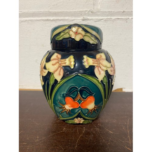 Moorcroft:  A limited edition modern ginger jar and cover, in the carousel pattern -