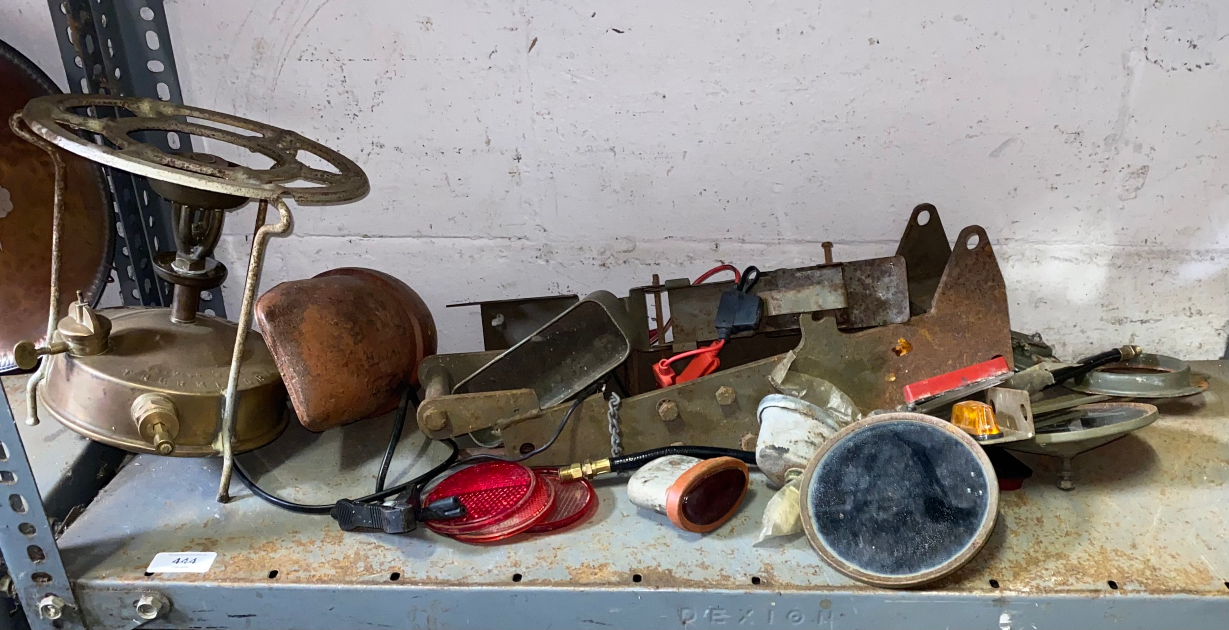 A group of items purportedly from a US army Dodge truck to include ...