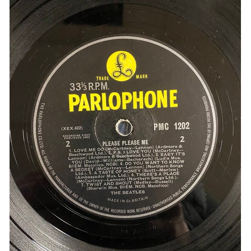 387 - Of Beatles Interest: six albums to include, Please Please Me matrix no:  XEX 421-1N (4th Press), Wit... 