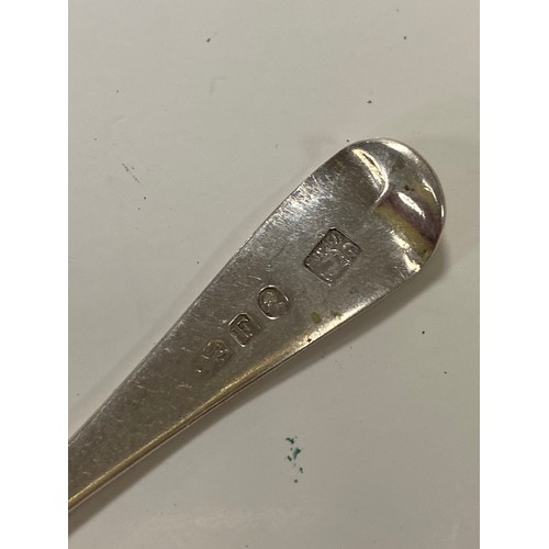 83 - A set of six George III silver teaspoons, London 1801 -