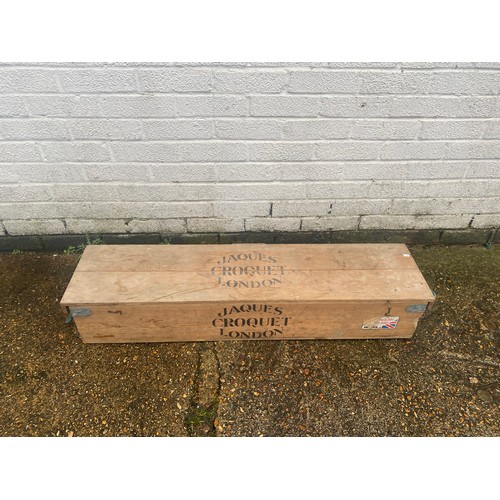 489 - A Jaques croquet set, boxed -