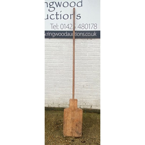 490 - A wooden bread/oven shovel -