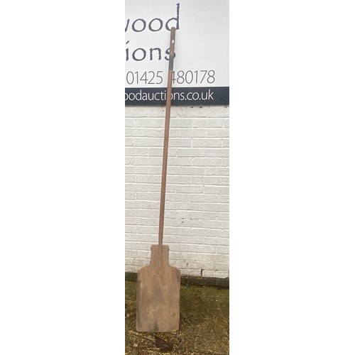 490 - A wooden bread/oven shovel -