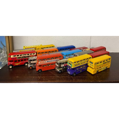 364 - Approximately 20 die cast model buses -
