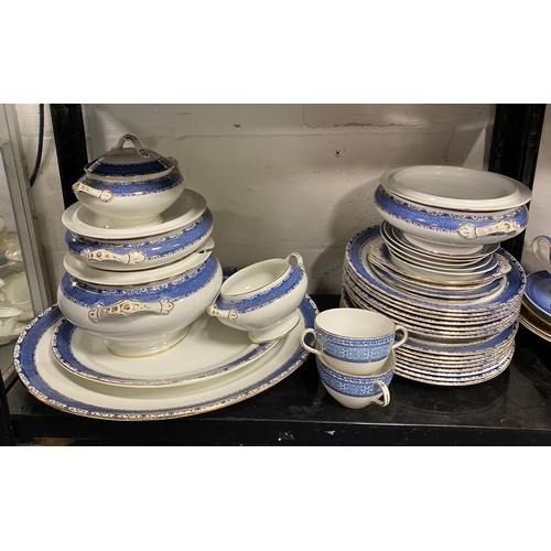 223 - A mixed lot of china, to include Burleighware part dinner service, glassware, etc -