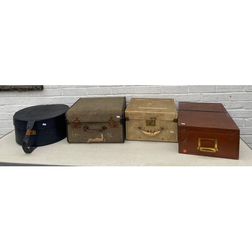 A mixed lot of hat boxes, etc -