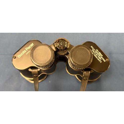 A pair of Boots Pacer 10 x 50 binoculars -
