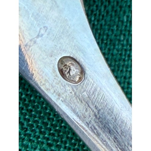 57 - A canteen of Polish white metal cutlery, stamped 800, for 6, in Jublier fitted case -