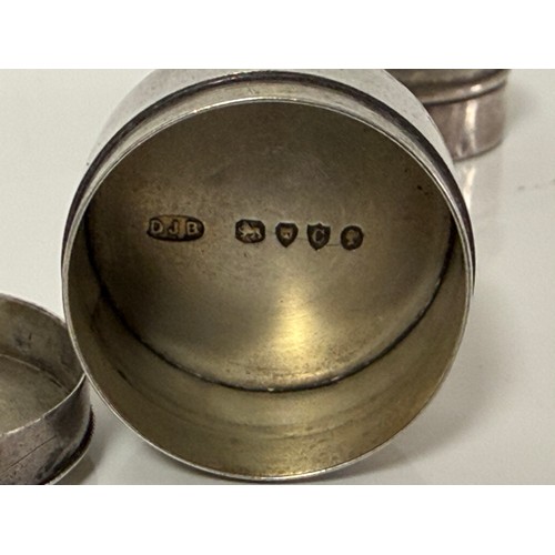 22 - A group of three silver pillboxes, various dates and makers, including a Victorian box with engraved... 