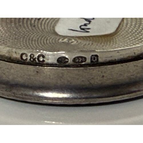 22 - A group of three silver pillboxes, various dates and makers, including a Victorian box with engraved... 