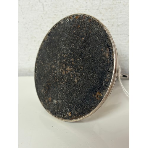 6 - A George V silver ring tree, Birmingham 1916, on filled base -