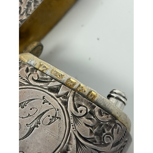 5 - A late Victorian silver combination sovereign holder/vesta/stamp case, Chester 1899, with later pres... 