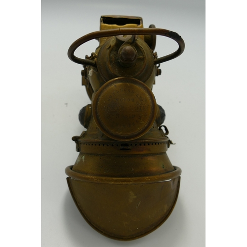 377 - Early 20th century Joseph Lucas Ltd Acetyphote no 319 lamp, carbide lamp