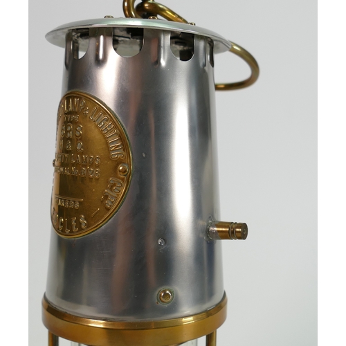 394 - Eccles Type 6RS Miners Safety Lamp: