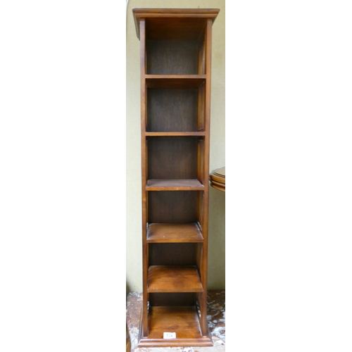 534 - Mahogany Freestanding CD Rack: