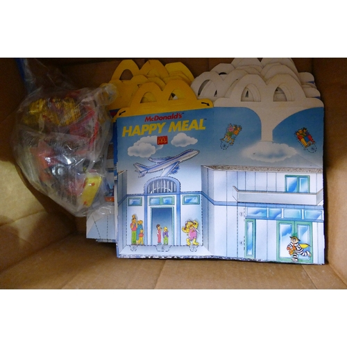 806 - A  collection of  McDonald happy meal kid club toys and  to include:  Airolpane themed toys together... 