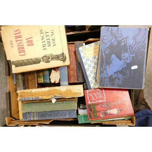 913 - A large collection of Early 20th Century & Later Hardbacks & similar books(5 trays)