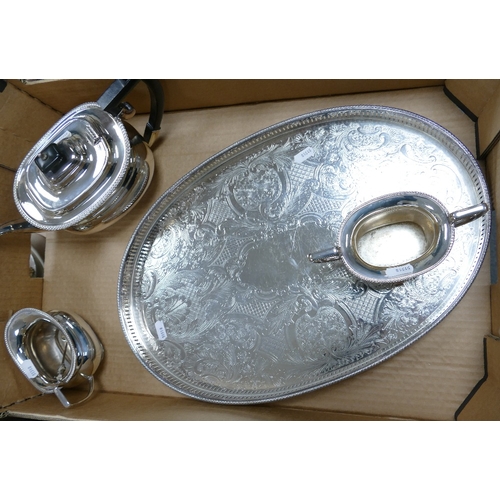 977 - Garrards London Silver Plated Tea Service: