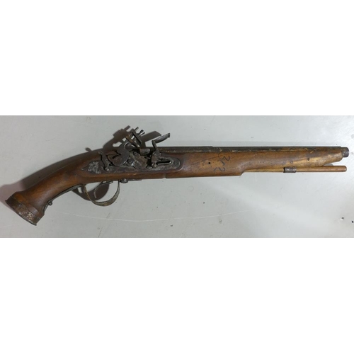 1071 - 20th century large Dog lock pistol: English Civil War Style.