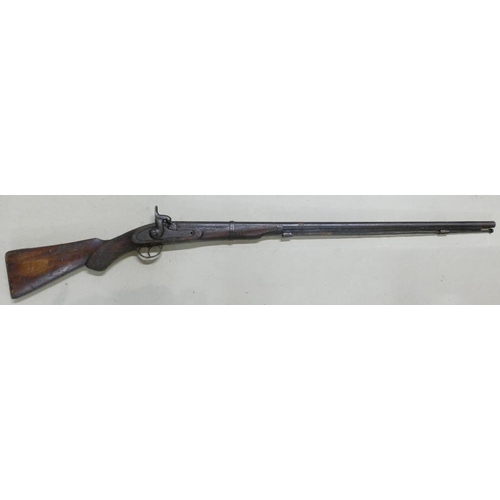 1074 - Percussion Sporting gun: Dated 1885.