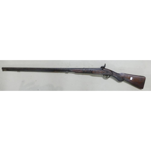 1074 - Percussion Sporting gun: Dated 1885.