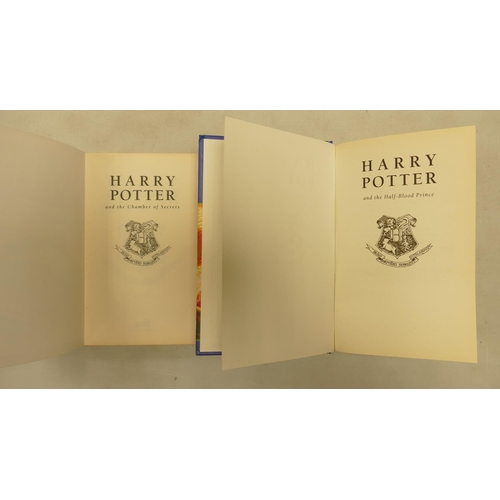 373d - Hardback 1st Edition Harry Potter & Half Blood Prince: together with similar Chamber of Secrets Soft... 