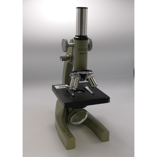 665 - Japanese Opax branded Microscope: