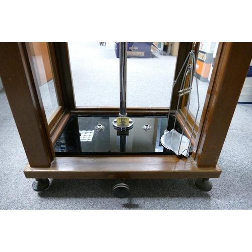 666e - 1930 Nivoc Analytical Balance Scales by Griffin & George Ltd, in glazed mahogany case with black gla... 