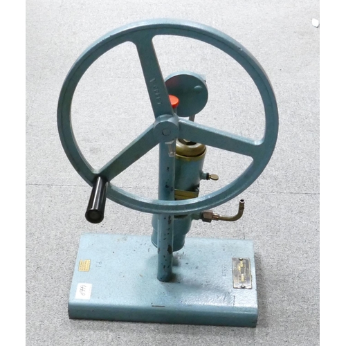 666p - Large Rotary Geryck Laboratory Vacuum Pump: height 55cm