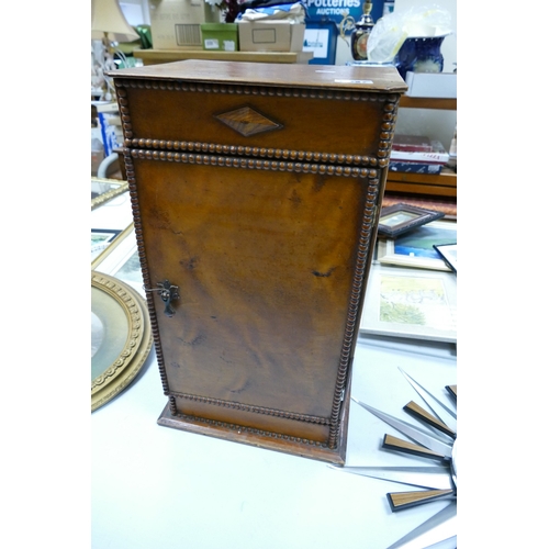 538f - Small Box Wood Cabinet: