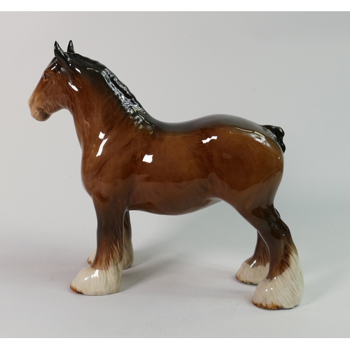 228b - Beswick Brown 818 Shire Horse: