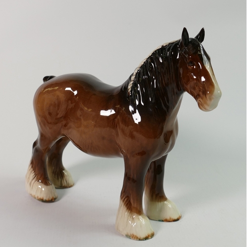 228b - Beswick Brown 818 Shire Horse: