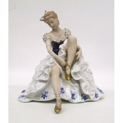 151 - A large ceramic Wallendorf figure: