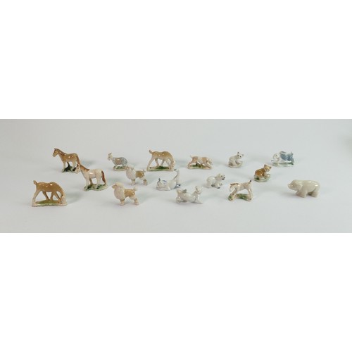 147 - A collection of Wade 1950s Whimsies: First version animals and birds (16)