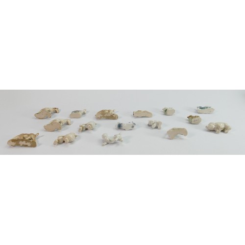 147 - A collection of Wade 1950s Whimsies: First version animals and birds (16)