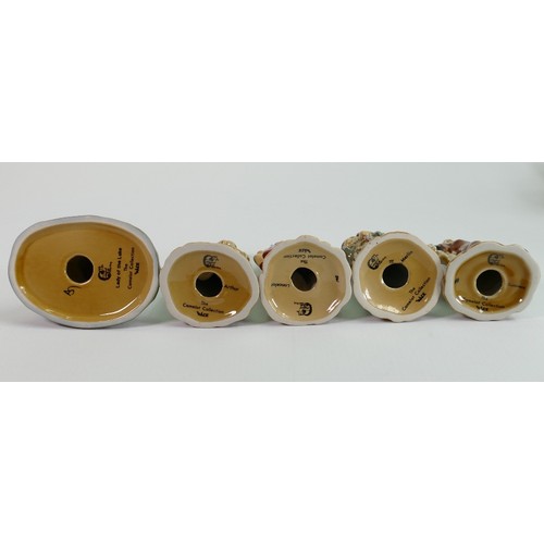 153 - A collection of Wade Camelot figures: Comprising Lady of the Lake, Merlin, Guinevere, Arthur and Lan... 