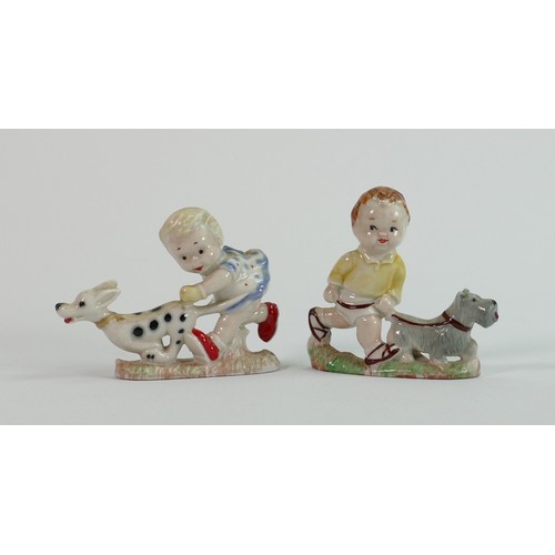 167 - Wade figures Sarah and Sam: From the Mable Lucie Attwell series. (2)