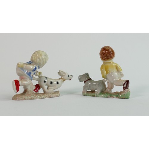 167 - Wade figures Sarah and Sam: From the Mable Lucie Attwell series. (2)