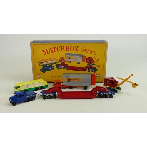 623 - Matchbox Boxed Series G-9 Gift Set: Series Major Packs Nos M-1, M-2, M-4. M-6.
