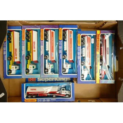 627 - A collection of Matchbox K-16 Model Tanker Toys: All boxed.