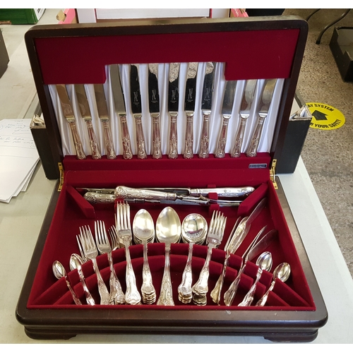 149F - Pinder Bros silver plated cutlery set: in presentation box