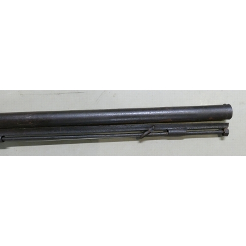 320 - East India Company Percussion Musket:
Converted from flint. Ramrod holder attached but slightly loos... 