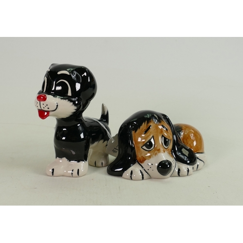 18 - Two Lorna Bailey Dogs: Both signed and in good condition.