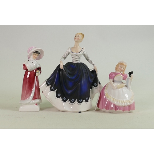 8 - 3 x Royal Doulton Figures: Includes large figure Lisa HN2310, smaller figures Cookie HN2310 & Sophie... 