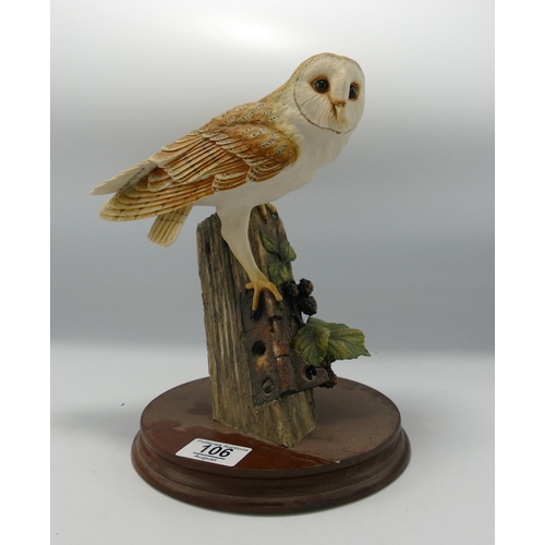 106 - Border Fine Arts Barn Owl RB15: height 26cm