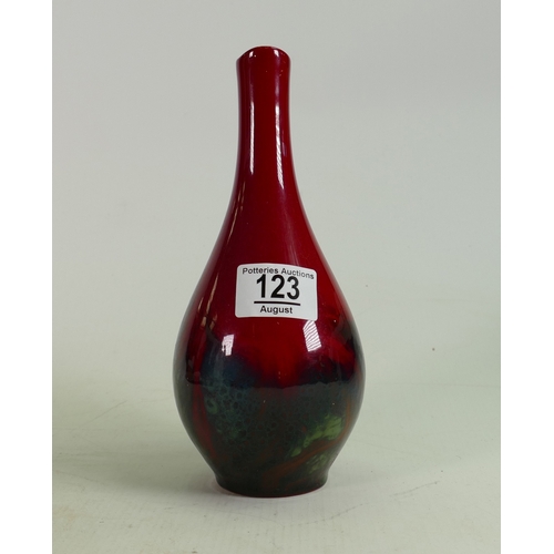 123 - Royal Doulton Veined Flambe Vase: some surface marks noted, height 21cm