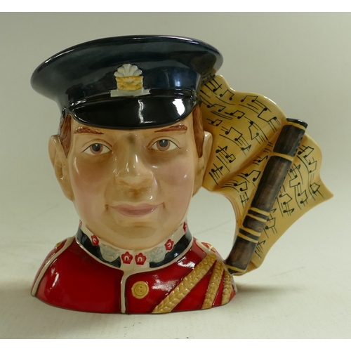 144 - Royal Doulton intermediate  Limited Edition character jug North Staffordshire fife player D7217: box... 