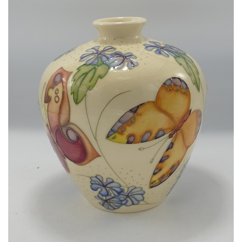 207 - Moorcroft Butterflies Vase: height 19cm