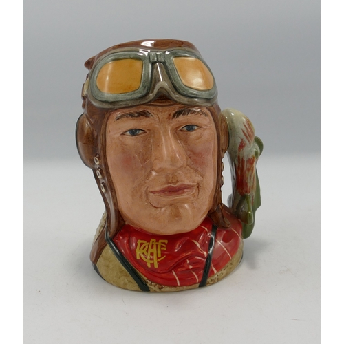 134 - Royal Doulton small character jug: The Canadian Airman D6903, Limited edition for the British Toby c... 